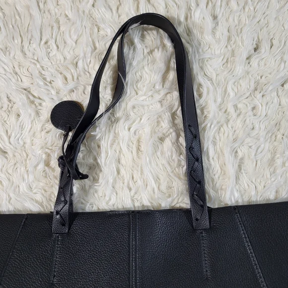 Tommy Bahama Genuine Leather Black Tote Bag - Picture 5 of 16